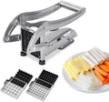 2 BLADES Stainless Steel Potato Chipper & French Fry Cutter