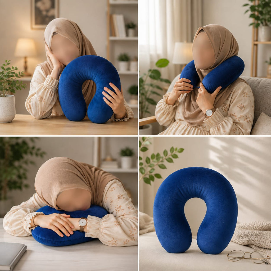 Ergonomic U-Shaped Travel Neck Pillow