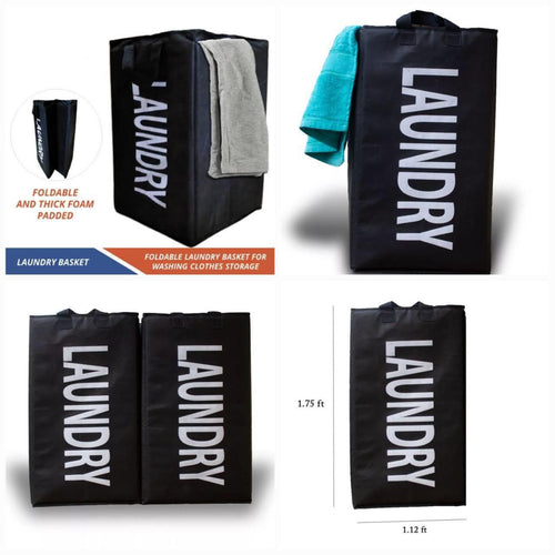 Large Foldable Laundry Hamper Bag