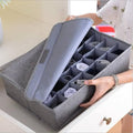 24-Grid Foldable Socks & Underwear Organizer Box
