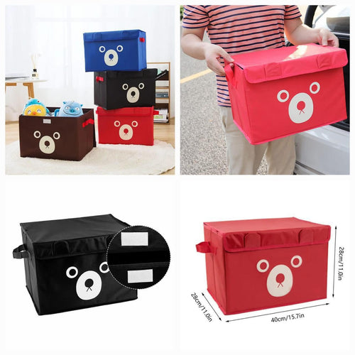Cute Animal Face Heavy-Duty Foldable Storage Box