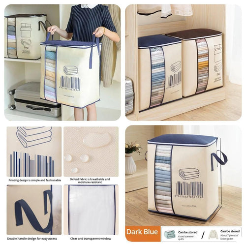 Heavy-Duty Barcode Clothes & Bedding Storage Bag