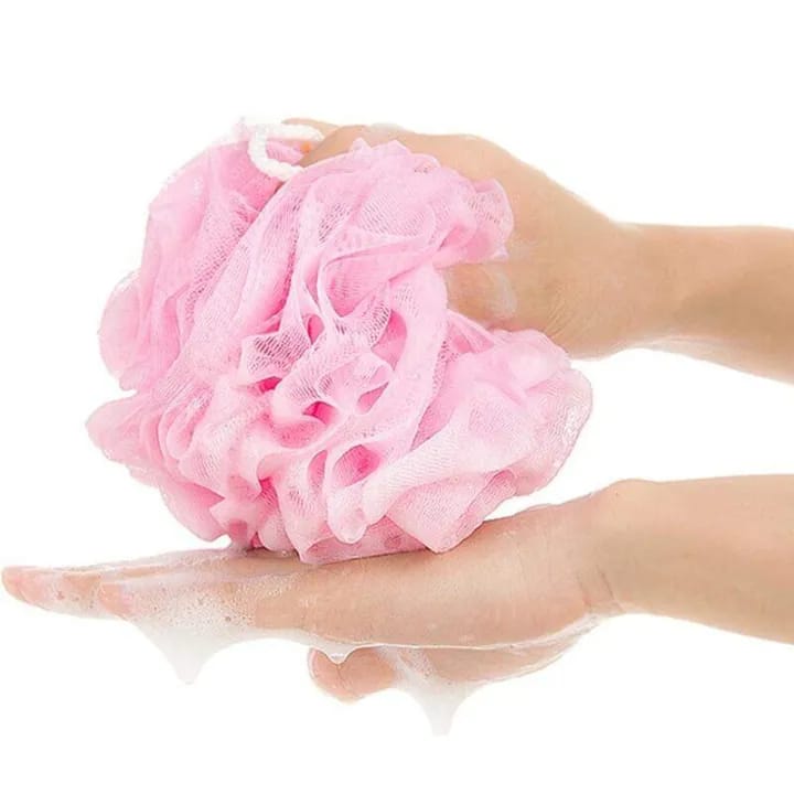 Pack of 4 Soft Mesh Bath Sponge Loofah