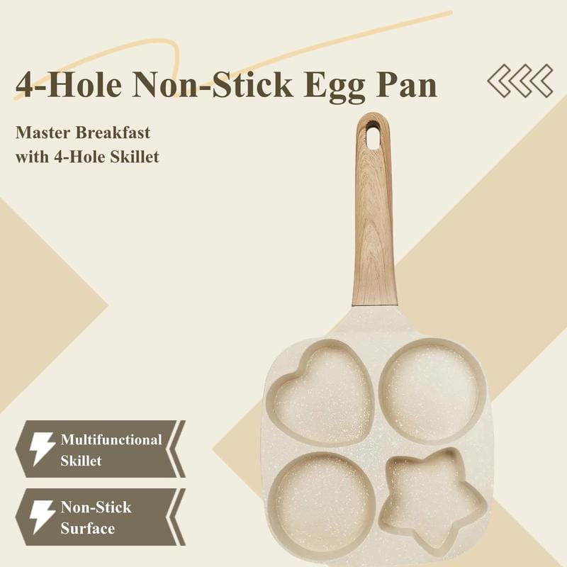 4-Hole Non-Stick Egg Frying Pan