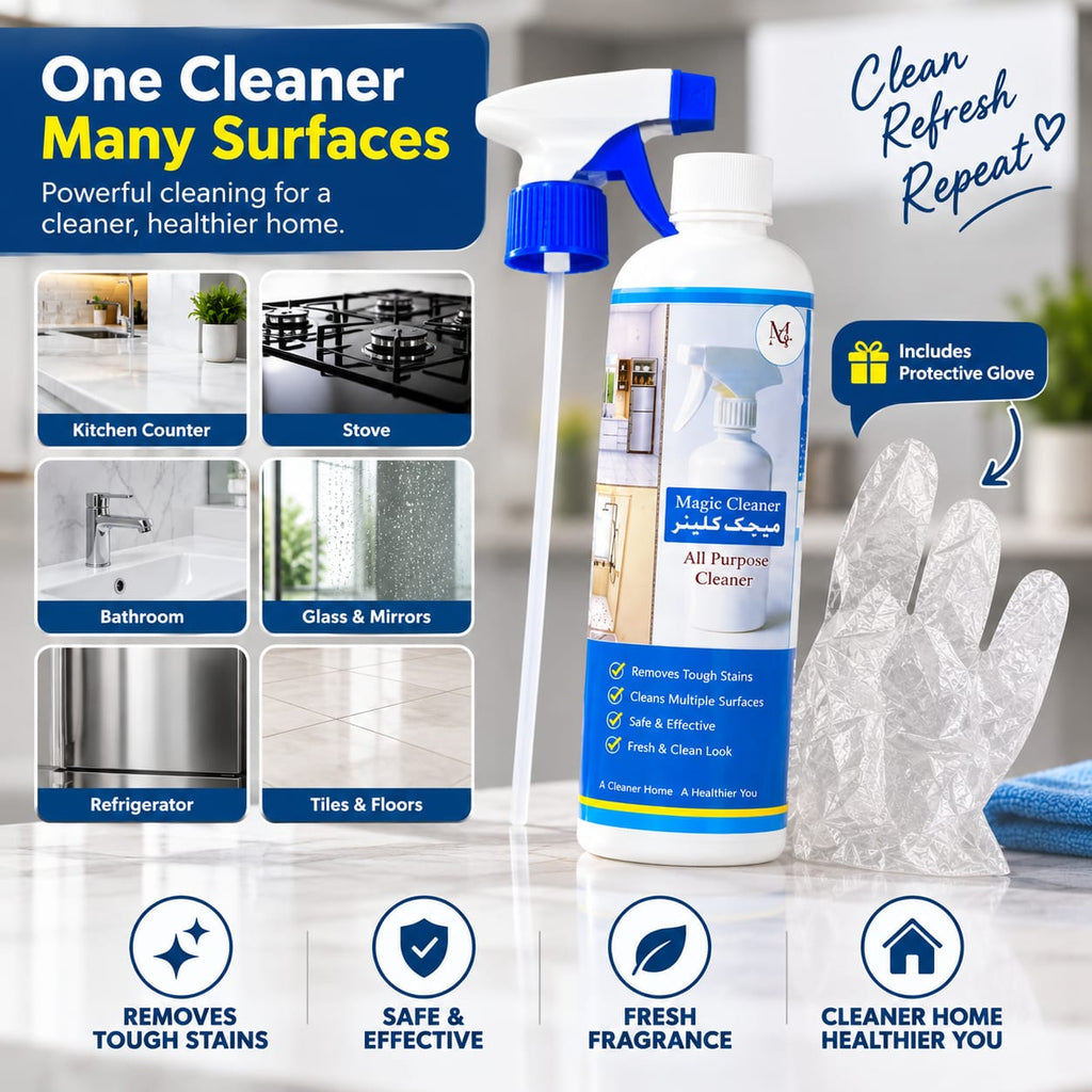 Magic Cleaner Spray with Trigger Nozzle & Protective Glove