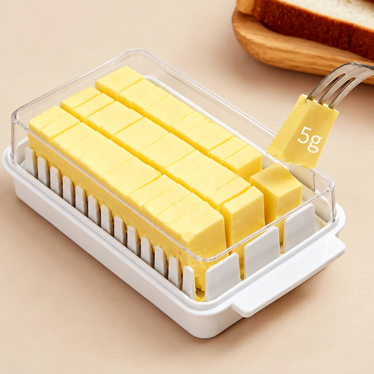 Butter Box with Lid – 5g Slice Cutter Tray