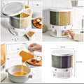 6-Grid Rotatable Cereal & Grain Dispenser