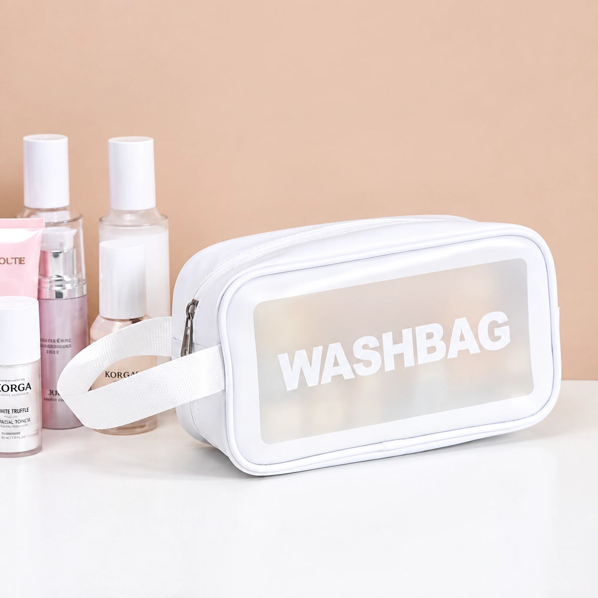 Pack of 3 Waterproof Clear Cosmetic Washbag Set