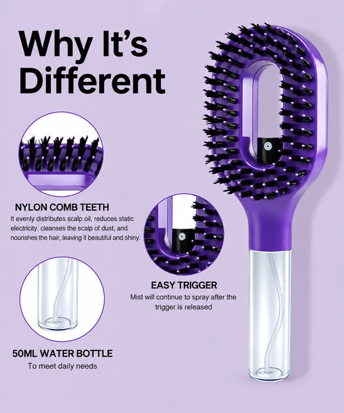 2-in-1 Spray Hair Brush