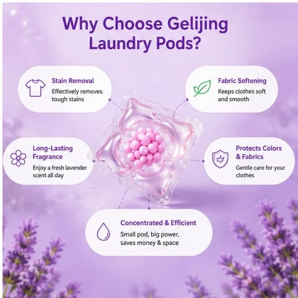 Gelijing 3-in-1 Concentrated Laundry Pods – Deep Stain Remover