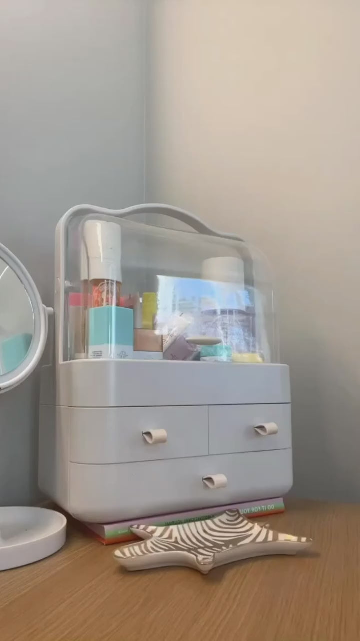 Acrylic Double-Sided Cosmetic Organizer Box