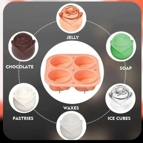 Silicone Rose Ice Mold